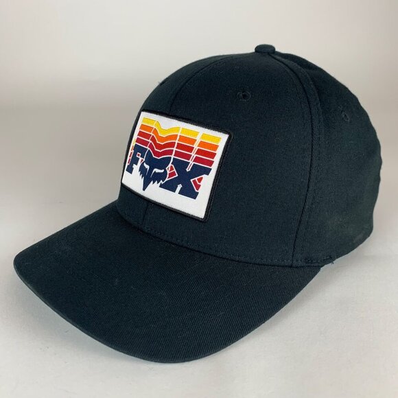 FOX Racing Black Stretch Fitted Hat Mens L/XL - Picture 1 of 5